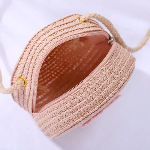 Round Straw Bag - Image 2
