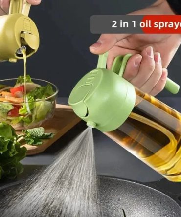 Dual Function Oil Spray and Pour Bottle