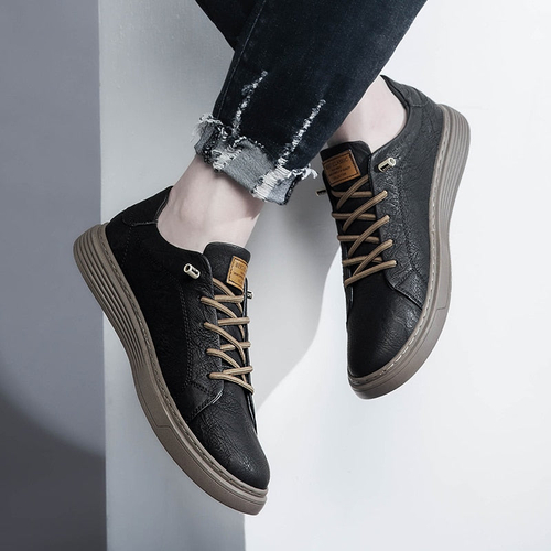Mens Lace Up Oxford Leather Shoes - Image 6