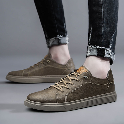 Mens Lace Up Oxford Leather Shoes - Image 4