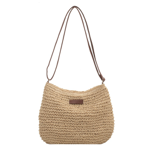 Casual Summer Shoulder Straw Bag - Image 4