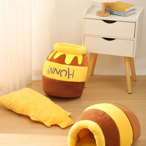 Adorable Honey Jar Theme Cat Bed - Image 2