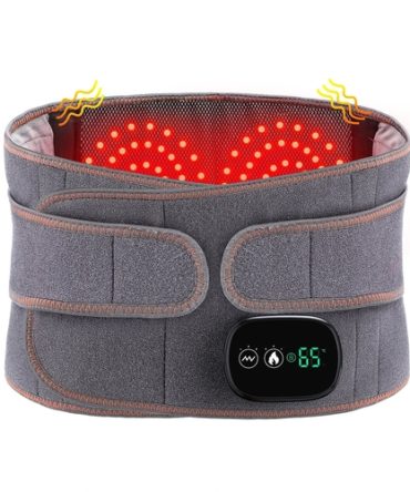 Heat Therapy Lumbar Brace Support Massager Waist Massager Back Belt