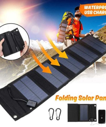 Portable Solar Panel with USB Charging for Cell Phone