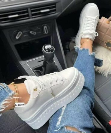 Casual Platform Women's Shoes Flat Womens Sneakers