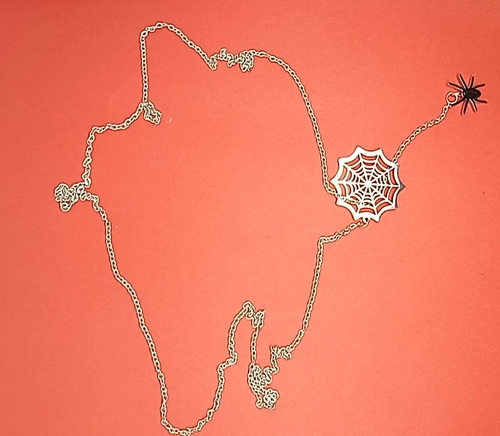 18k Gold Spider Necklace | Spider Charm Pendant | Halloween Necklace - Image 2