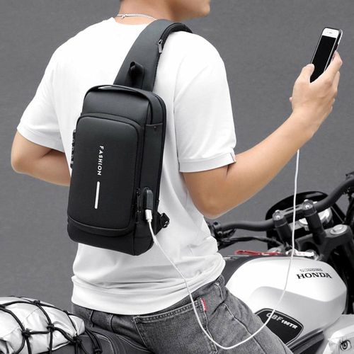 Cross Body Antitheft Shoulder Bag with Lock - Image 2