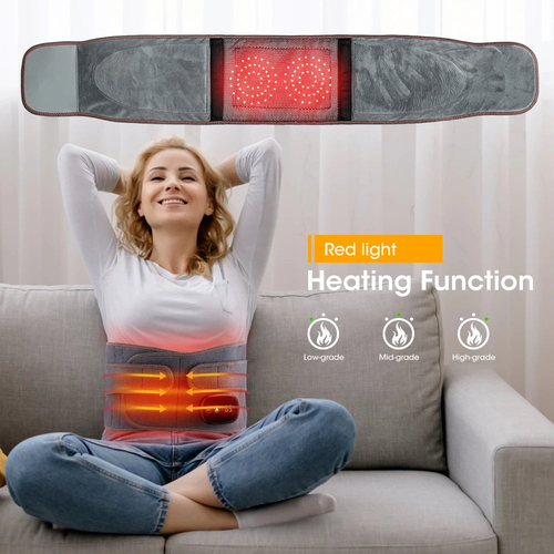 Heat Therapy Lumbar Brace Support Massager Waist Massager Back Belt - Image 2