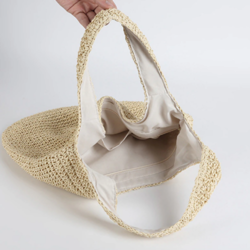 Summer Shoulder Straw Tote - Image 9
