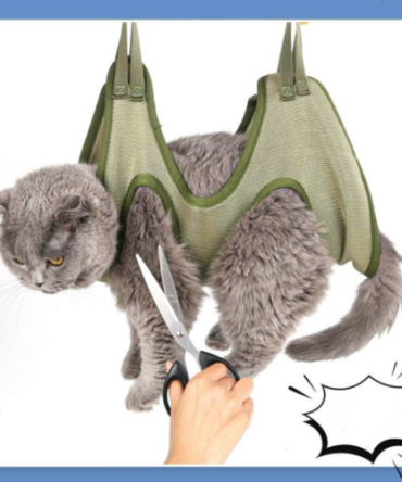 Cat Grooming Restraint Bag with Hammock