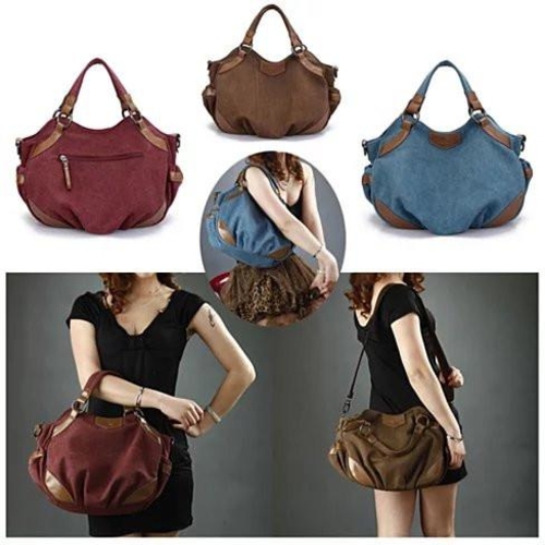 Travel Town Canvas Shoulder Bag - Image 4