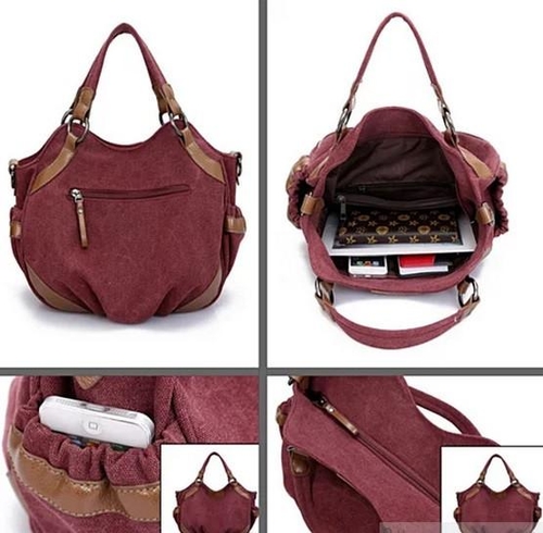 Travel Town Canvas Shoulder Bag - Image 5