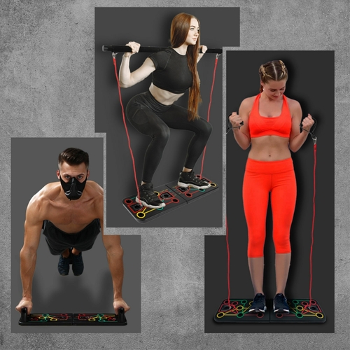 9 in 1 Push Up Rack Board System Fitness Workout Train Gym Exercise - Image 3