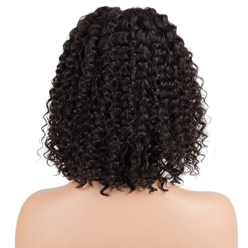Deep Wave 180% Density 4x4 Short Bob 13x4 Lace Front Human Hair Wig - Image 4
