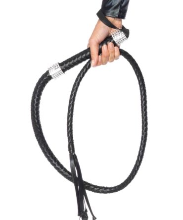 Rhinestone Handle Whip