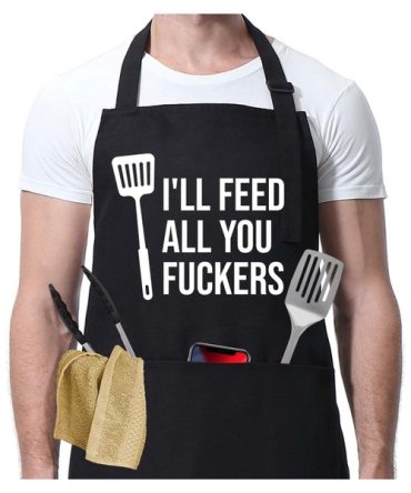 Women Men Solid Linens apron kitchen Pocket For home and kitchen Adjus