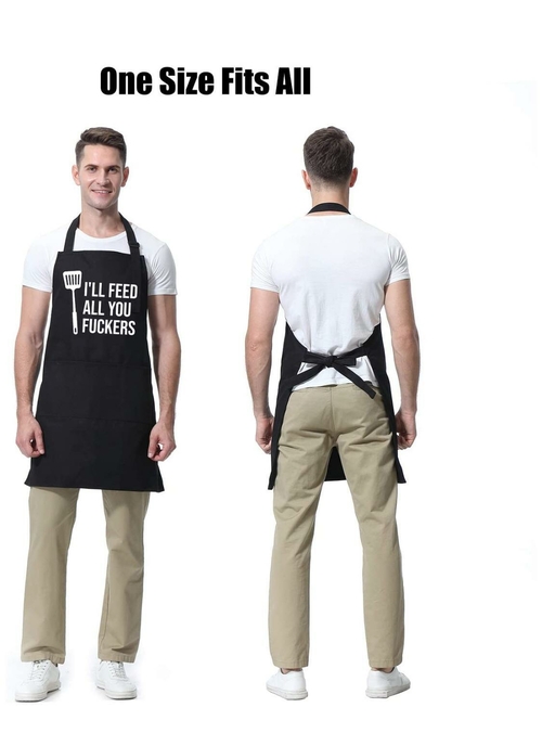 Women Men Solid Linens apron kitchen Pocket For home and kitchen Adjus - Image 4