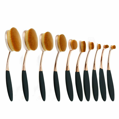 Beauty Experts Set of 10 Oval Beauty Brushes - Image 6