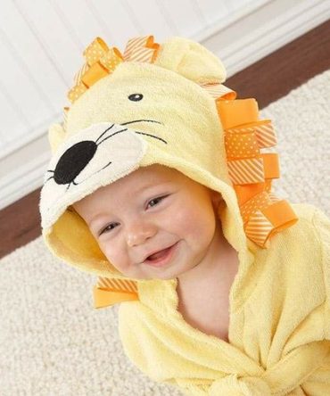 Big Top Bath Time Lion Hooded Spa Robe