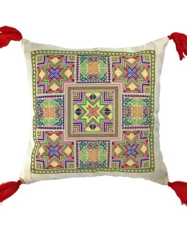 Needlepoint Tassel Pillow Cover