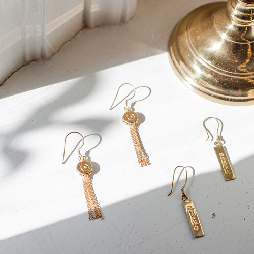 Bullet Tassel Earrings - Image 4