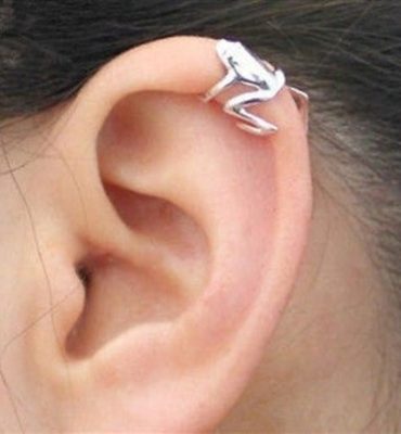 316L Stainless Steel Tree Frog Fake Cartilage Ear Cuff