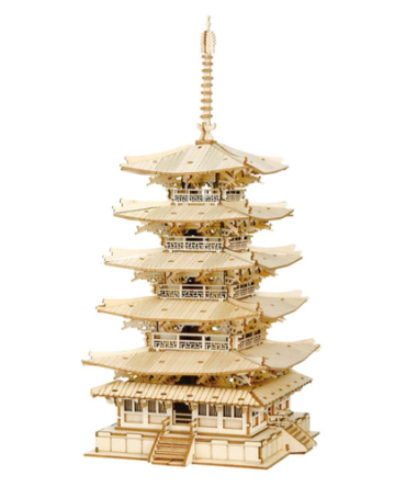 275pcs DIY 3D Wooden Puzzle Game Assembly Constructor Toy