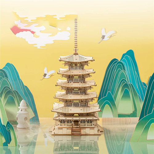 275pcs DIY 3D Wooden Puzzle Game Assembly Constructor Toy - Image 2