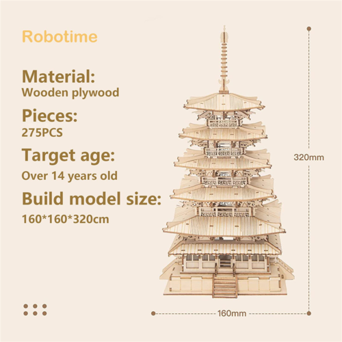 275pcs DIY 3D Wooden Puzzle Game Assembly Constructor Toy - Image 3