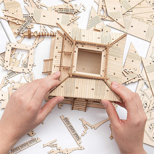 275pcs DIY 3D Wooden Puzzle Game Assembly Constructor Toy - Image 4