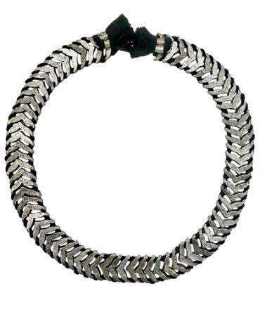 Silver Temple Collar Necklace