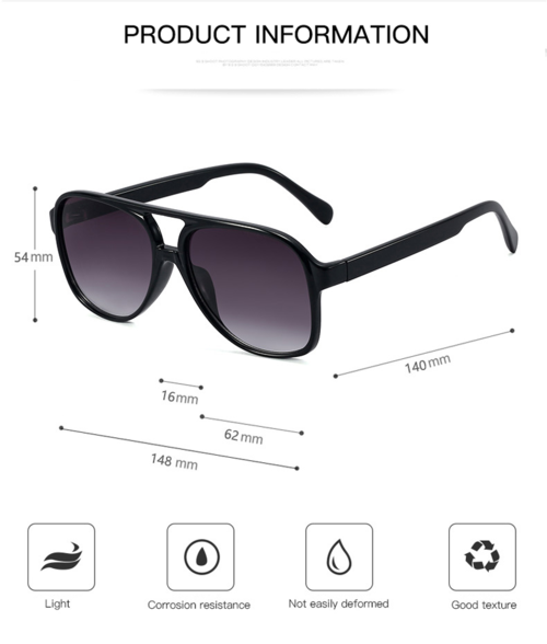 Vintage Retro Oversized Women Fashion Sunglasses - Image 5