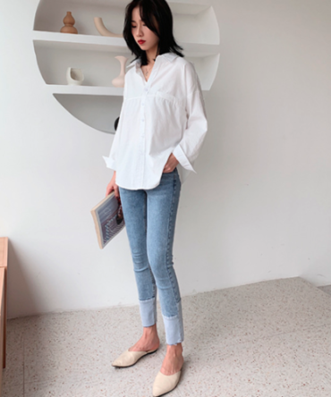 Womens Relaxed Fit Longline Shirt