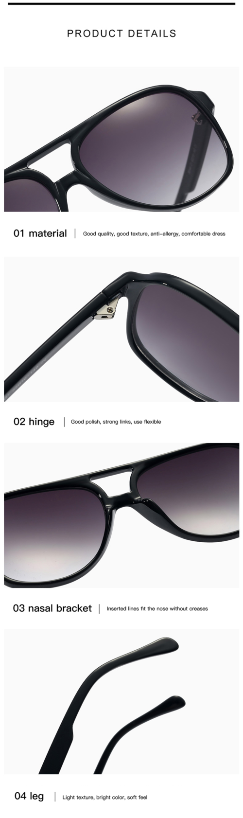 Vintage Retro Oversized Women Fashion Sunglasses - Image 6