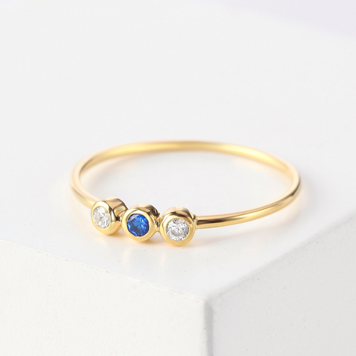Mom Birthstone Ring, Children Birthstone Ring, Birthstone Jewelry - Image 2
