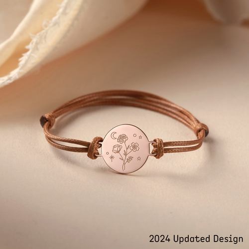 Combined Birth Month Flower Bracelet, Birthflower Gift,Mother Bracelet - Image 6