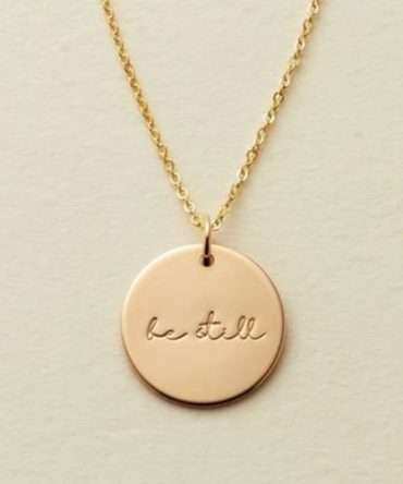 Be still - pendant necklace