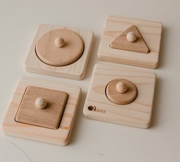 QToys Australia Single Shape Puzzle set of 4