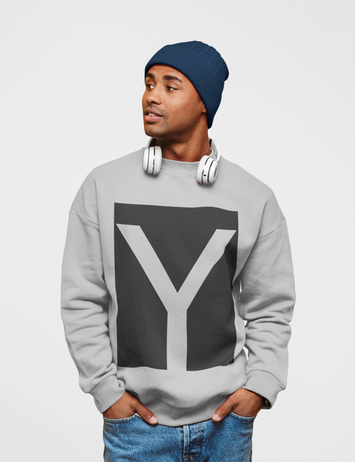 Mens Y Logo Crewneck Sweatshirt - Image 2