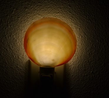 Pink Mother of Pearl Seashell Shell Nightlight