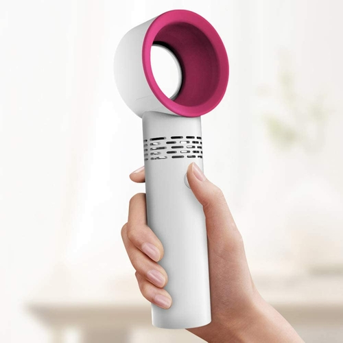 Rechargeable USB Bladeless Fan Portable Handheld Cooling Desk Mini Fan - Image 3
