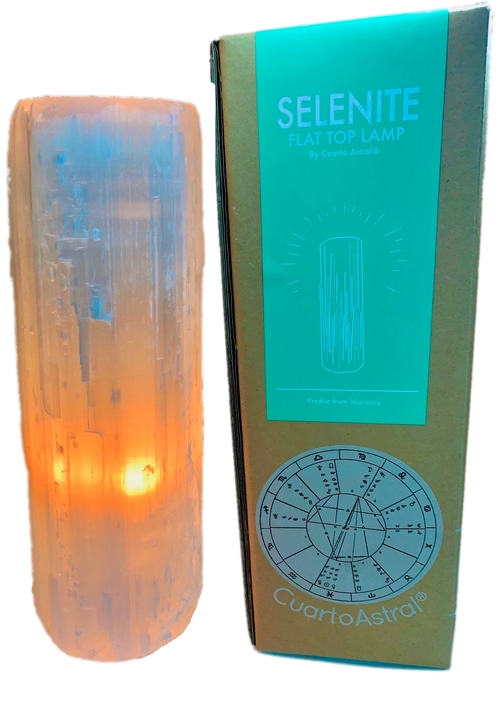Selenite Crystal Flat Top Lamp - Image 3