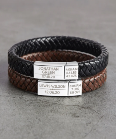 First Time Dad Gifts, New Dad Gifts, Baby Footprint Bracelet