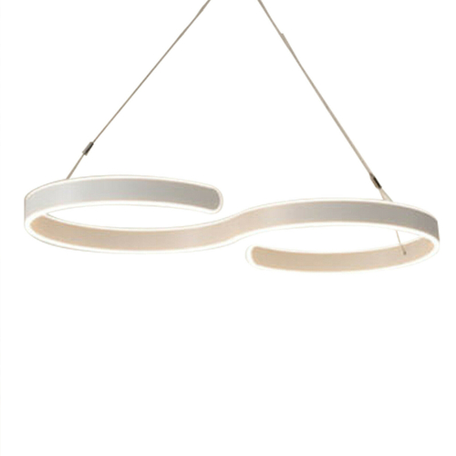 Contemporary Acrylic LED Swirl Shaped Light Fixture - Image 2