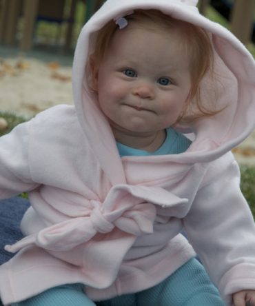 Bambini Fleece Robe With Hoodie