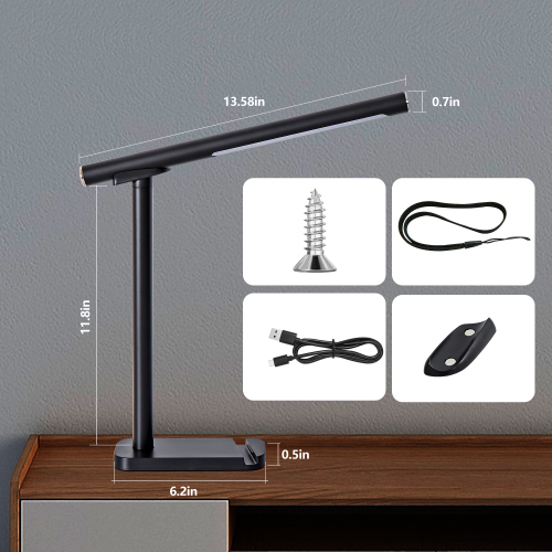 LED Desk Lamp - 360° Adjustable with USB Charging & Touch Control - Image 6