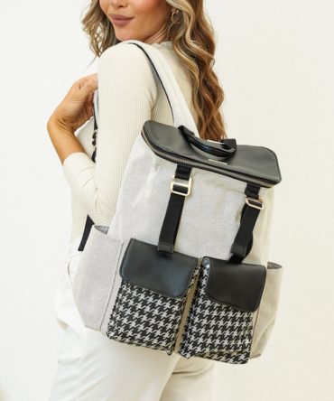Houndstooth Diaper Backpack