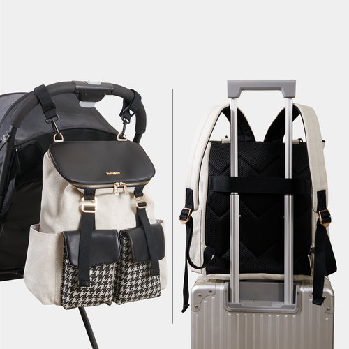 Houndstooth Diaper Backpack - Image 4