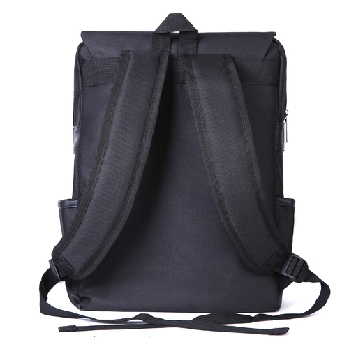 Slim Backpack,College, School & Business Fits 15-inch Laptop-All-Black - Image 2