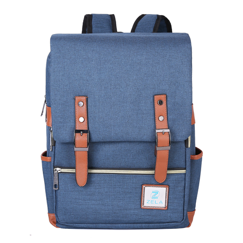 Slim Backpack,College, School & Business Fits 15-inch Laptop-Dark Blue - Image 4